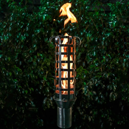 Woven Torch With TOP-LITE Torch Base - Stainless Steel